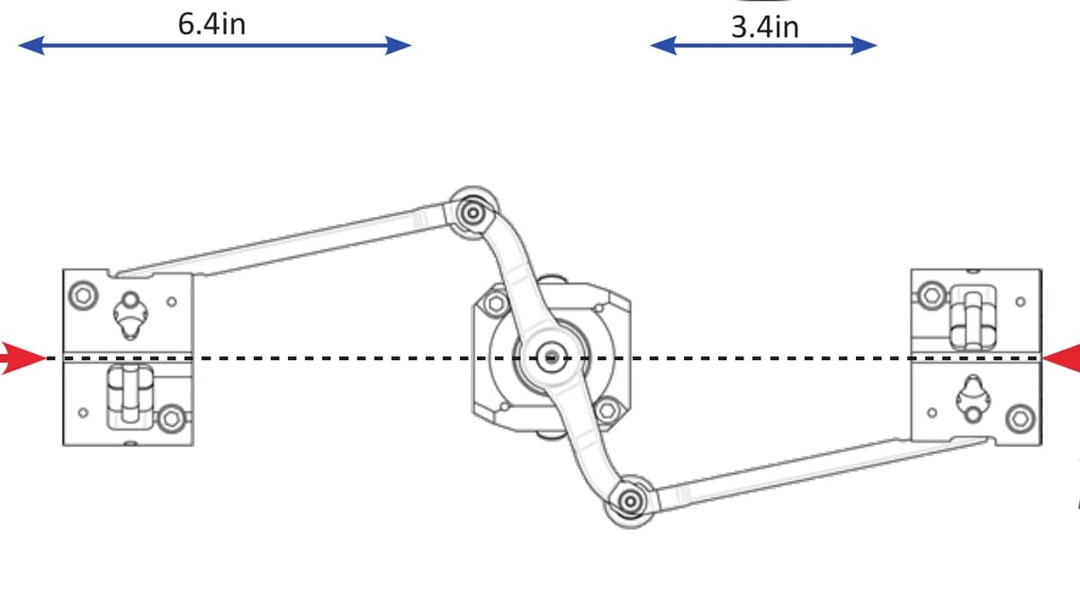 Fig 2: Rocker arm design provides precise centralization even in horizontal wells