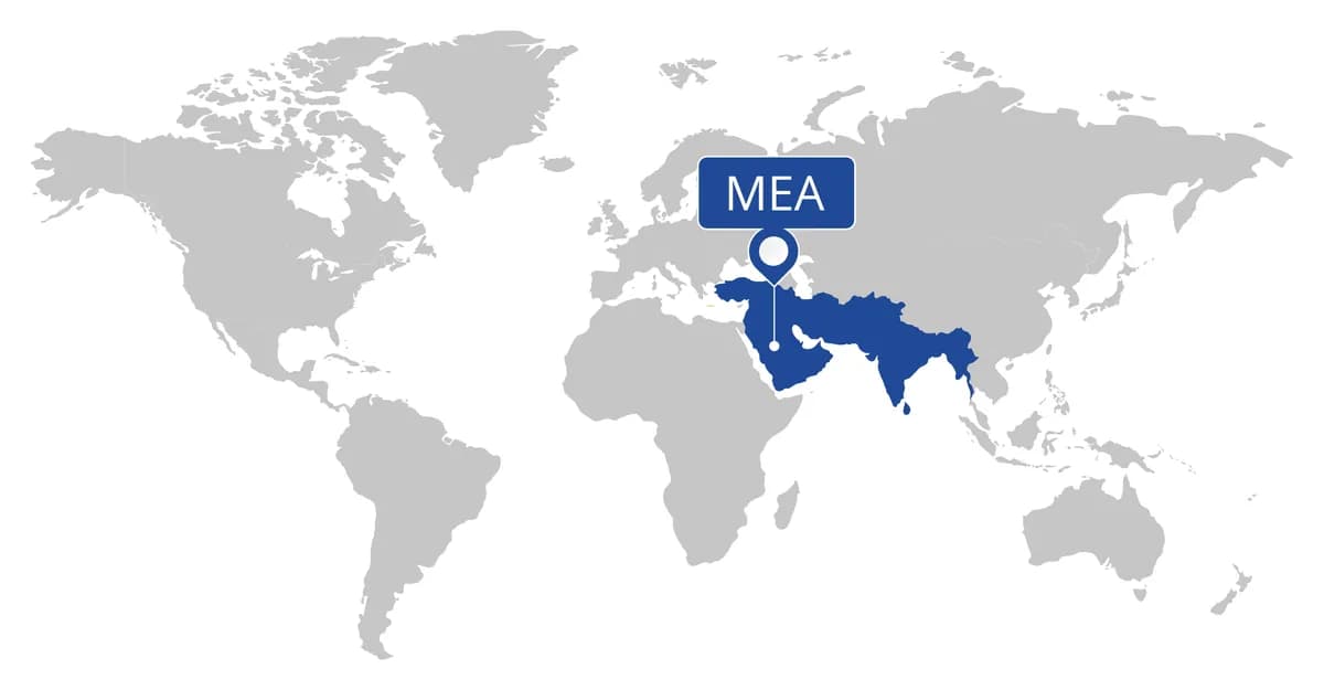 World map highlighting the region where this operation ran