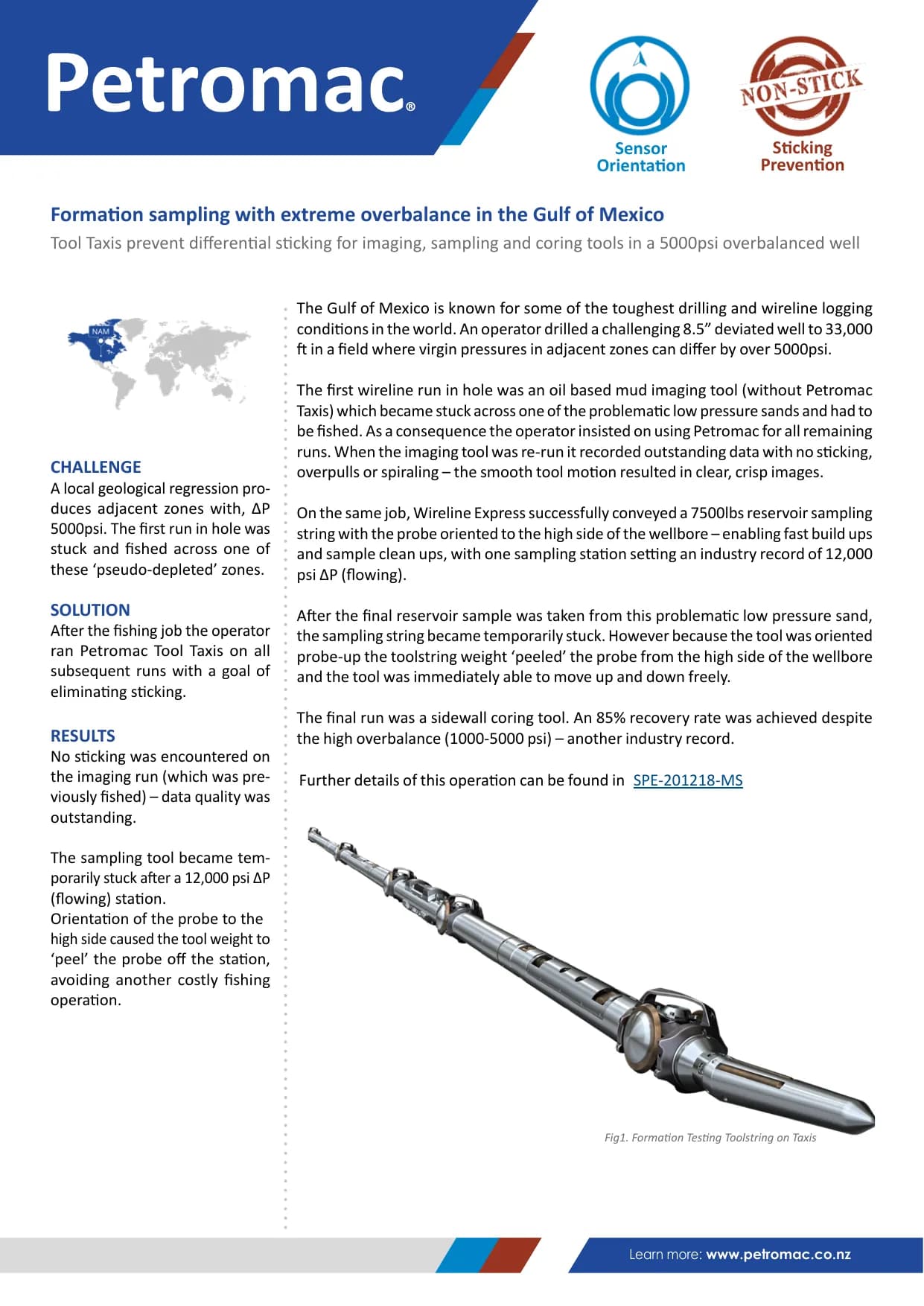 Formation sampling with extreme overbalance in the Gulf of Mexico — published success story with figures