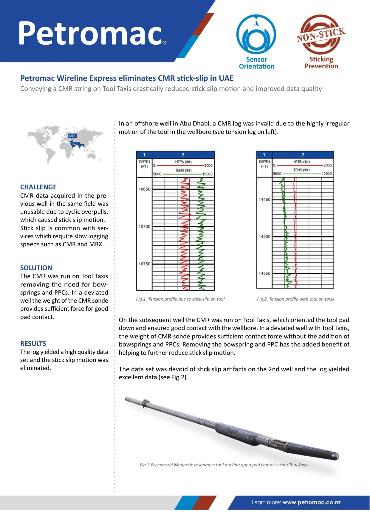 Petromac Wireline Express eliminates CMR stick-slip in UAE — published success story with figures
