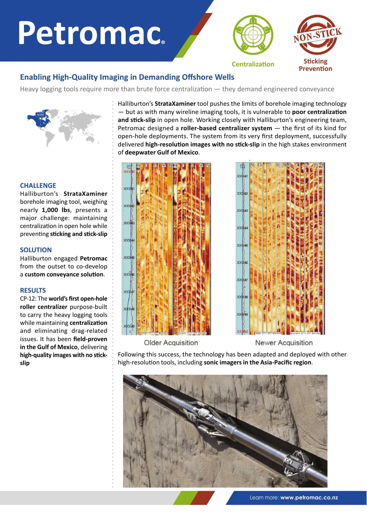 Enabling High-Quality Imaging in Demanding Offshore Wells — published success story with figures