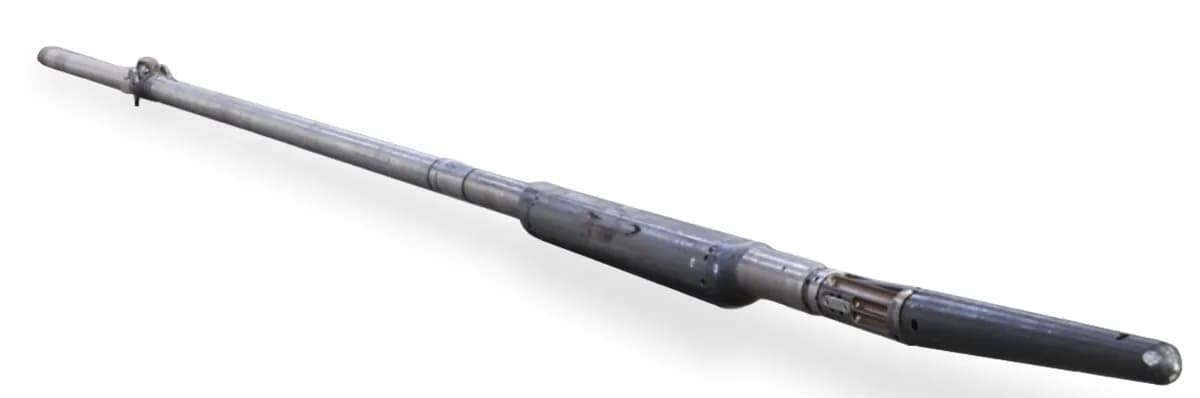 Fig.1. In deviated wells using Wireline Express, the CMR bowspring can be removed and ledges are easily navigated with the angled holefinder