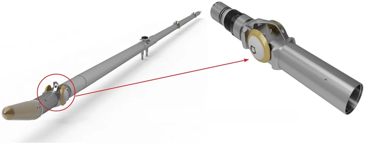 Fig.2. Formation Testing tool conveyed on Inline Tool Taxis