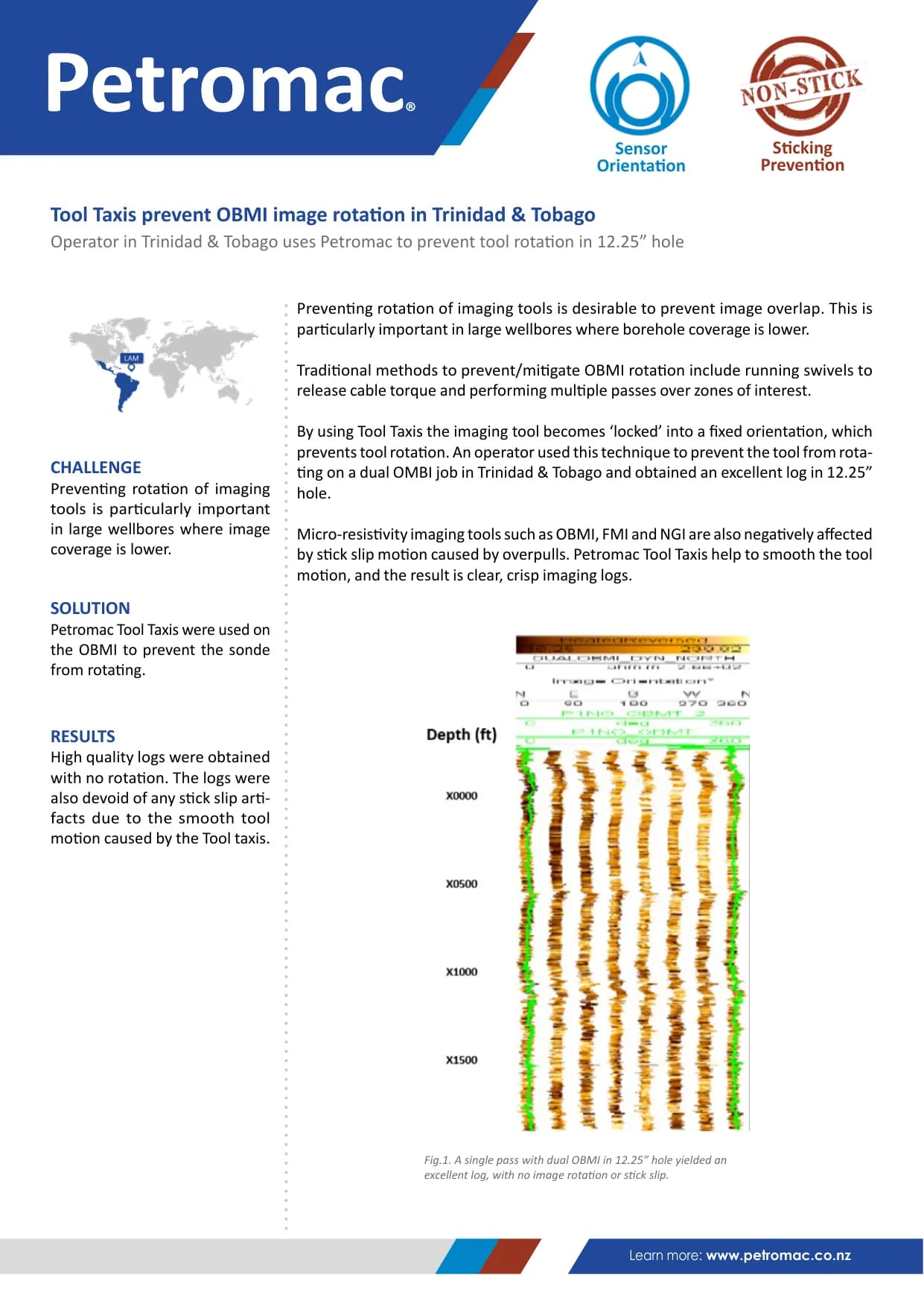 Tool Taxis prevent OBMI image rotation in Trinidad & Tobago — published success story with figures